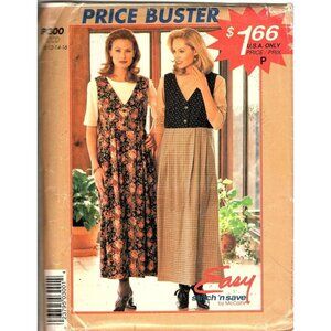 McCall's P300 Misses 10 to 16 Jumper Dress and Top Vintage Uncut Sewing Pattern
